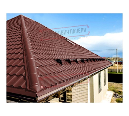 Планка конька круглого R110х2000 ПЭ-3009-0.5