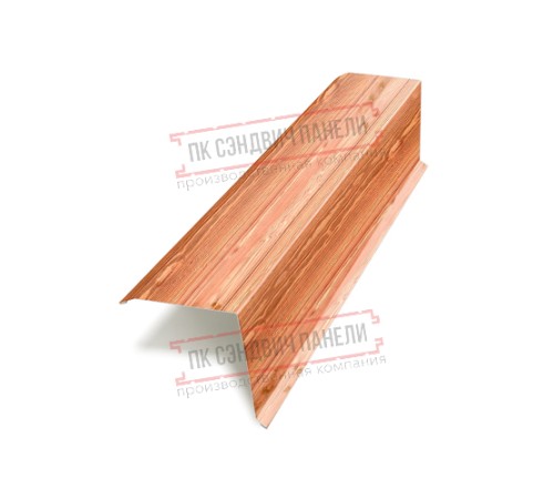 Планка торцевая 135х145х2000 ECOSTEEL_T-Кедр-0.5