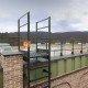 Вертикальная пожарная лестница П1-1 с площ. 800х800 ОЦ L=9100мм