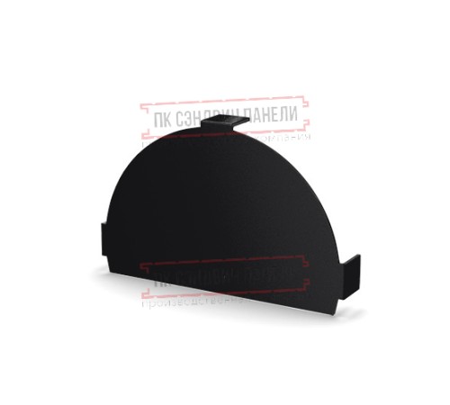 Заглушка конька круглого простая Viking E-9005-0.5