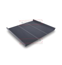 Фальц двойной стоячий Line 0,5 PurPro Matt 275 RAL7024 мокрый асфальт с пленкой на замках