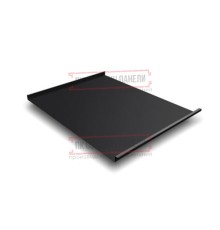 Фальц двойной стоячий 0,5 Velur RAL9005 черный с пленкой на замках