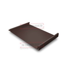 Кликфальц GL 0,5 Quarzit lite RAL8017 шоколад с пленкой на замках
