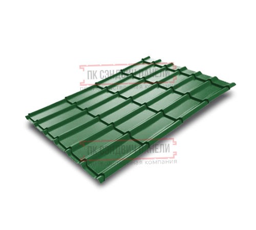 Металлочерепица Экоррей RAL6002 Полиэстер-0.5