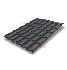 Металлочерепица классик плюс RAL7024 Satin-0.5