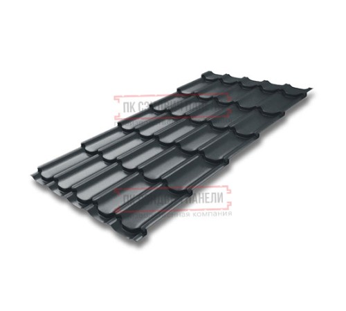 Металлочерепица Квинта плюс RAL7016 Quarzit PRO Matt-0.5