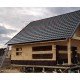 Металлочерепица модульная Квинта Uno 3D RAL7024 Rooftop Matte-0,5