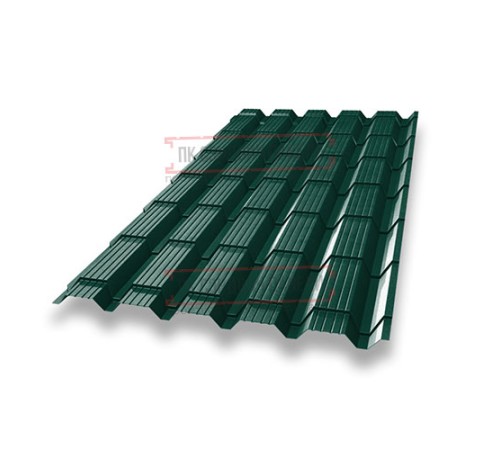 Металлочерепица Монкатта RAL6005 Quarzit-0,5