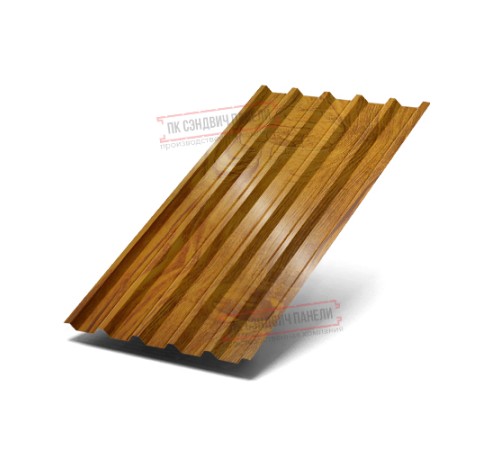 Профнастил С44-1000 ECOSTEEL_T-ЗолотойДуб-0.5