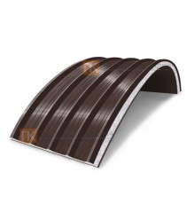Сэндвич-панели арочные с пенополистиролом, ширина 1000 мм, толщина 10 мм, 0.5/0.5, RAL8017