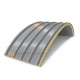 Сэндвич-панели арочные с пенополиуретаном, ширина 1200 мм, толщина 30 мм, 0.5/0.5, RAL7004