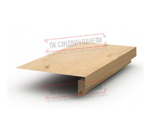Планка карнизного свеса сложная 250х50х2000 ECOSTEEL-Сосна-0.5