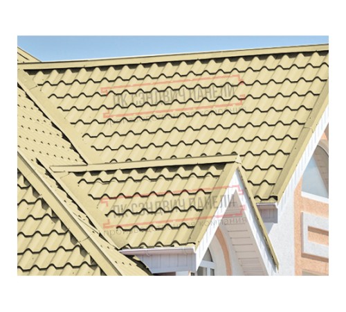 Планка конька плоского 150х150х2000 ПЭ-1014-0.45