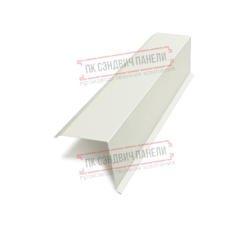 Планка торцевая 135х145х2000 ПЭ-9003-0.45