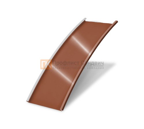 Продольно гнутый фальц гладкий 0,5 RAL 8004 Velur20