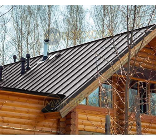 Кликфальц Line 0,5 PurLite Мatt с пленкой RR32 темно-коричневый