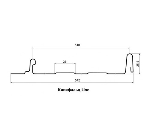Кликфальц Line 0,5 PurPro Мatt 275 с пленкой RAL9005 черный