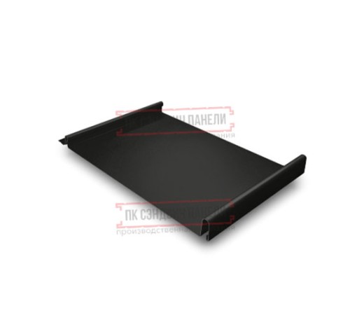 Кликфальц 0,5 PurLite Мatt RAL9005 черный с пленкой на замках