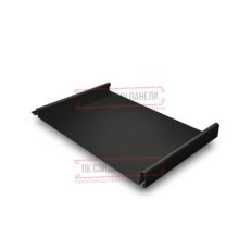 Кликфальц 0,45 Drap ST RAL9005 черный с пленкой на замках