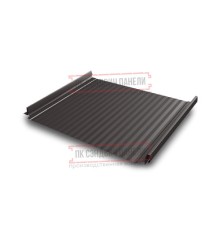 Кликфальц Pro Gofr 0,5 Quarzit lite RR32 темно-коричневый с пленкой на замках