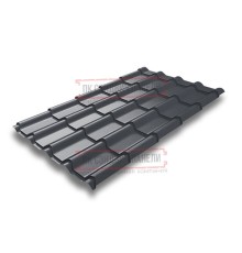 Металлочерепица Камея RAL7024 Rooftop Matte-0.5
