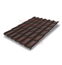 Металлочерепица Классик RAL8017 Quarzit lite-0,5