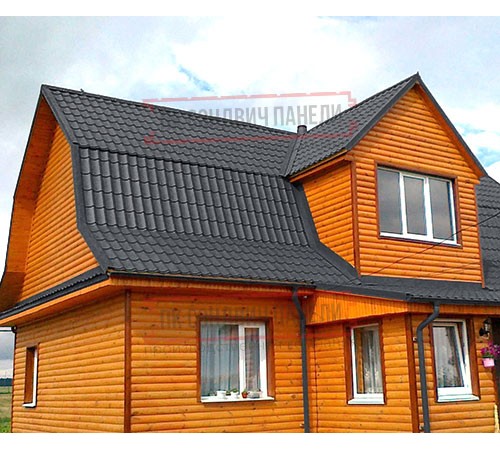 Металлочерепица классик плюс RAL7024 Velur20-0.5