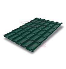 Металлочерепица классик плюс RAL6005 Polydexter-0.5