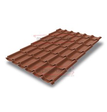 Металлочерепица Классик RAL8004 Velur-0,5
