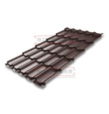 Металлочерепица Квинта плюс RAL8017 Satin Мatt-0.5