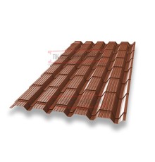 Металлочерепица Монкатта RAL8004 Drap-0,45