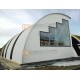 Сэндвич-панели арочные с пенополиизоциануратом, ширина 1000 мм, толщина 50 мм, 0.5/0.5, RAL7035