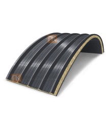 Сэндвич-панели арочные с минеральной ватой, ширина 1200 мм, толщина 40 мм, 0.5/0.5, RAL7024