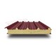 Сэндвич панели кровельные с пенополиуретаном, ширина 1200 мм, толщина 30 мм, 0.5/0.5, RAL3005