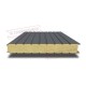Сэндвич панели стеновые с пенополиуретаном, ширина 1000 мм, толщина 80 мм, 0.5/0.5, RAL7024