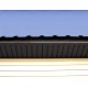 Софит металлический без перфорации 0,5 GreenCoat Pural BT с пленкой RR 32 темно-коричневый (RAL 8019 серо-коричневый)
