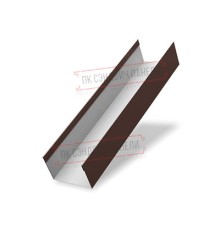 Крышка 45х20 жалюзи Texas 0,45 PE с пленкой RAL 8017 шоколад