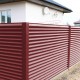 Декоративная накладка на столб угловая жалюзи Milan,Tokyo 0,5 Satin с пленкой RAL 3011 коричнево-красный