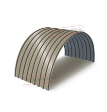 Профнастил МП20ПГ-0.7, Ширина-1100, Полиэстер RAL1035