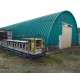 Профнастил H112ПГ-0.7, для бескаркасных ангаров, Полиэстер RAL 5021.