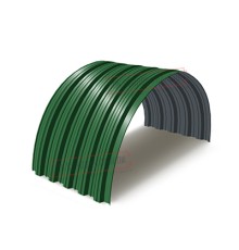 Профнастил НС35ПГ-0.5, Ширина-1100, Полиэстер RAL6002